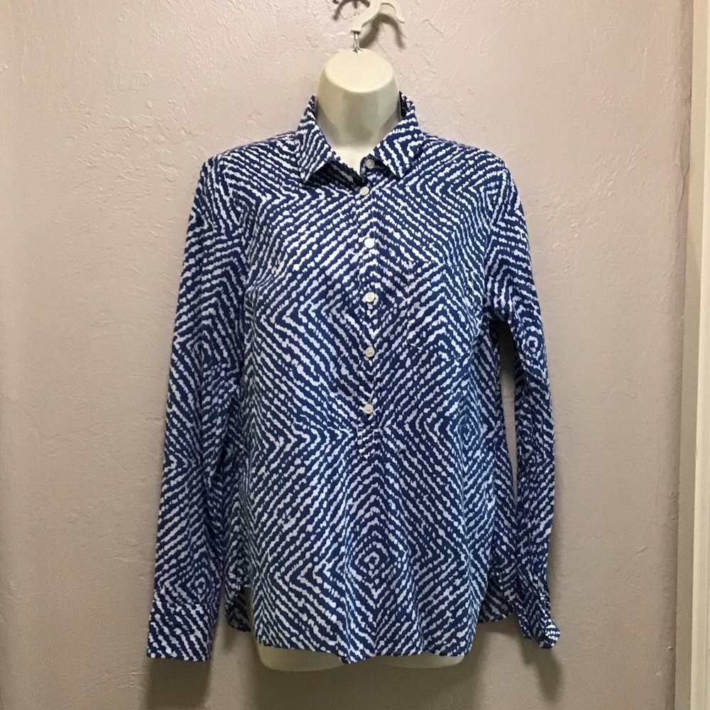 J. Crew  long sleeve shirt 100% Cotton size M